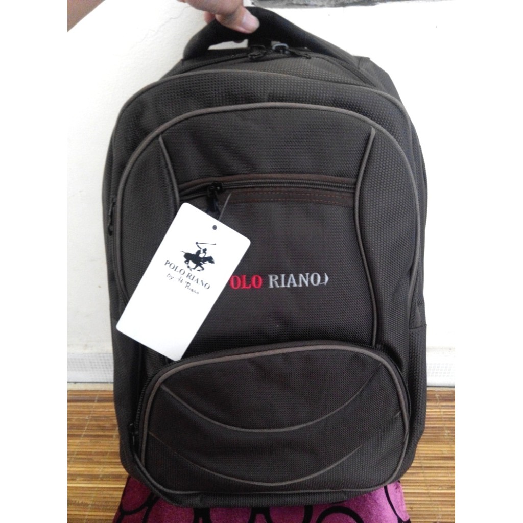 Tas Laptop/Ransel POLO RIANO, GOOD QUALITY, Buat Sekolah/Kerja. Murah
