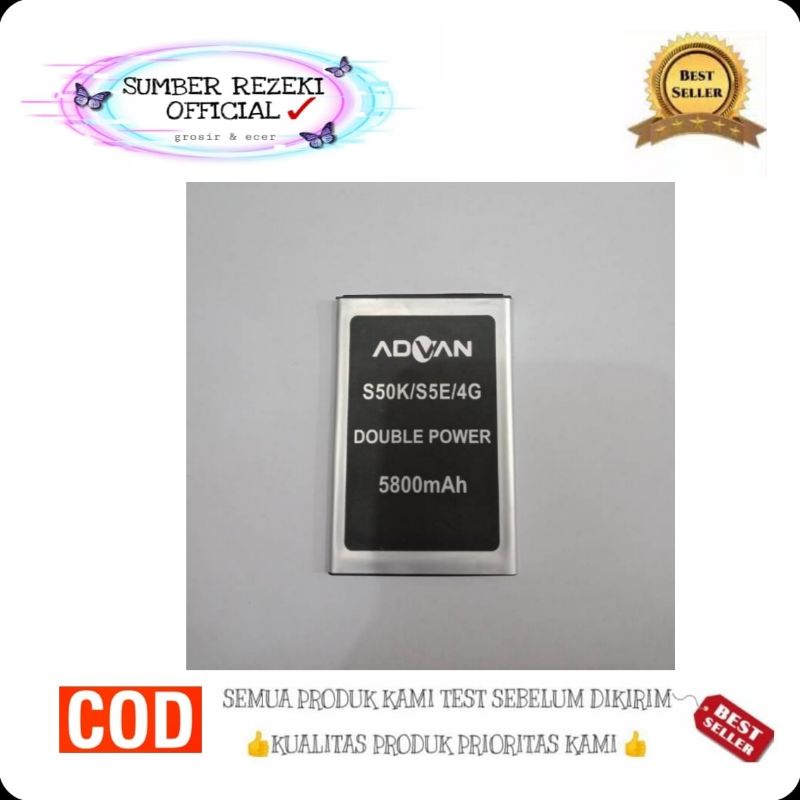SR - Baterai batre batere battery advan S50K / S5E 4G baterai Original 100% baterai handphone advan 