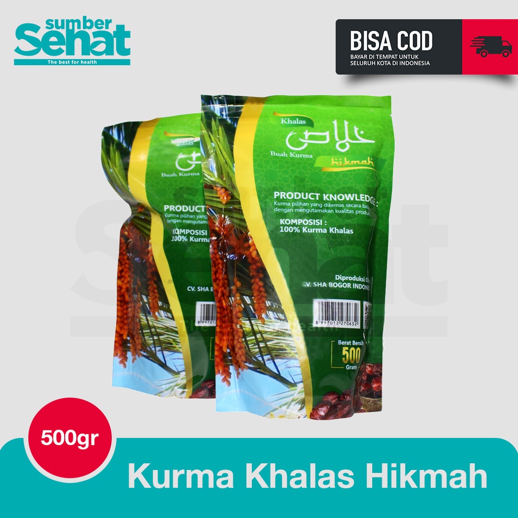 

Kurma Hikmah Khalas Kurma Kholas Premium Original 500gr Oleh oleh Haji Umrah