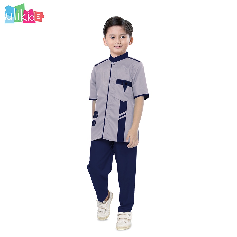 Ulikids Setelan Baju Koko Anak Laki Laki Model Yazan Bahan Katun Toyobo Premium (COD) (PROMO)-2