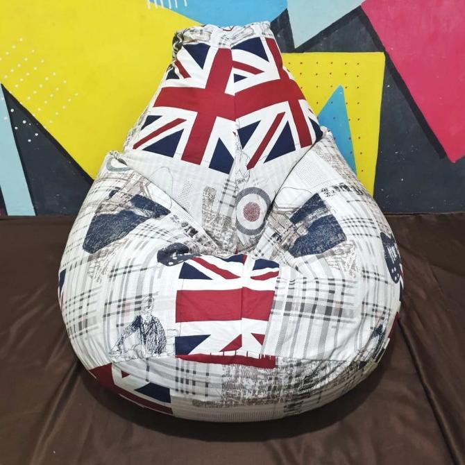 

Sofa Bean bag Rov + Isi Styrofoam - Motif London