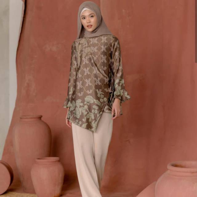 [FREE POUCH CANTIK] Sumbawa Blouse Soil by Wearing Klamby || Wearing Klamby || Busui Friendly