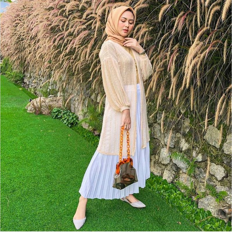 Savalia | ORI LACE OUTER /JASMINE OUTER/ CARDIGAN wanita lengan panjang brukat balon import