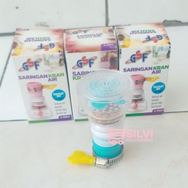 Promo Saringan Kran Air Sambungan Keran Air Dengan Filter Klem Kepala Keran Wastafel merek GSF 20043 Terlaris