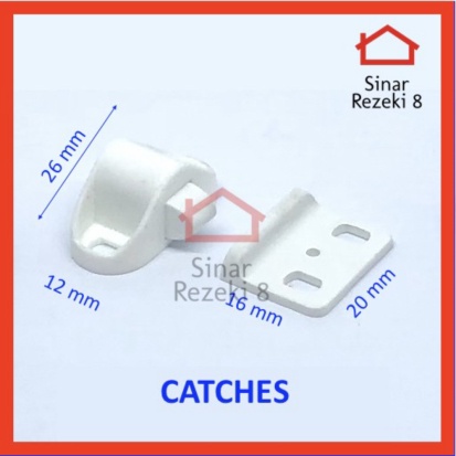 Sale Hot  Catches Tic Tac Jepit Udang Pengunci Lemari Kait Plastik Pintu Lemari sinar Quin