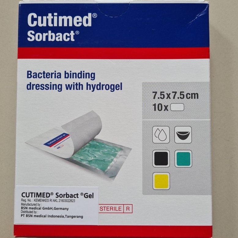 Cutimed Sorbact Gel 7.5cmx7.5cm / Plester Luka Gel BSN