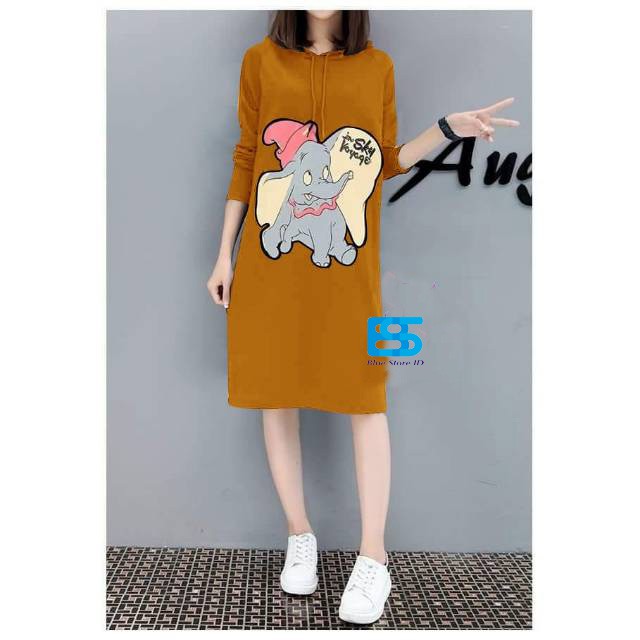 SWEATER DRESS ELEPHANT (A5) SABLON berkualitas TUNIC SWEATER MURAH