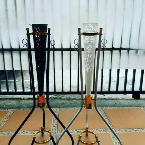BISA COD Vas Bunga Standing Pot Besi dan Plastik