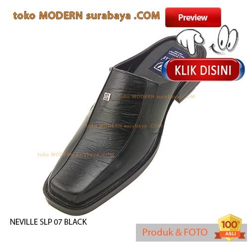 NEVILLE SLP 07 BLACK Sandal Pria Slip On Casual