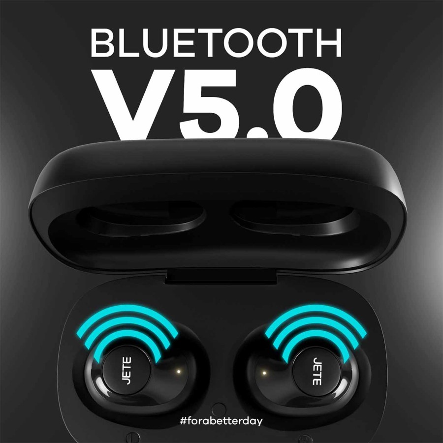 TWS Earbuds Headset Bluetooth | earphone Bluetooth JETE T6 - Garansi  2 Tahun