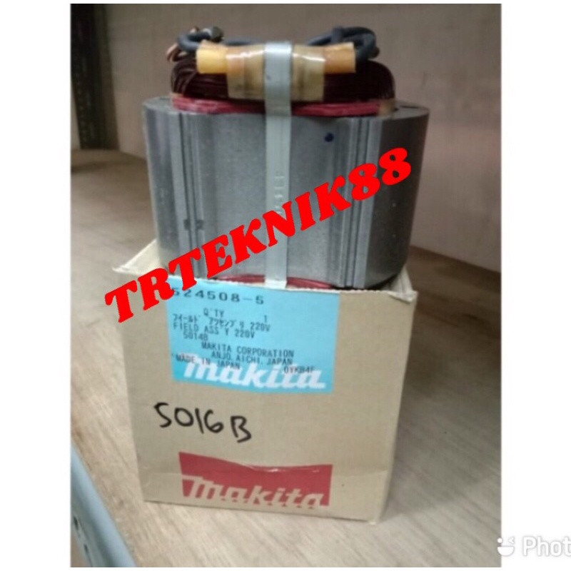 STATOR BANTALAN GULUNGAN DINAMO MESIN CHAINSAW MAKITA TIPE 5016 B ORIGINAL