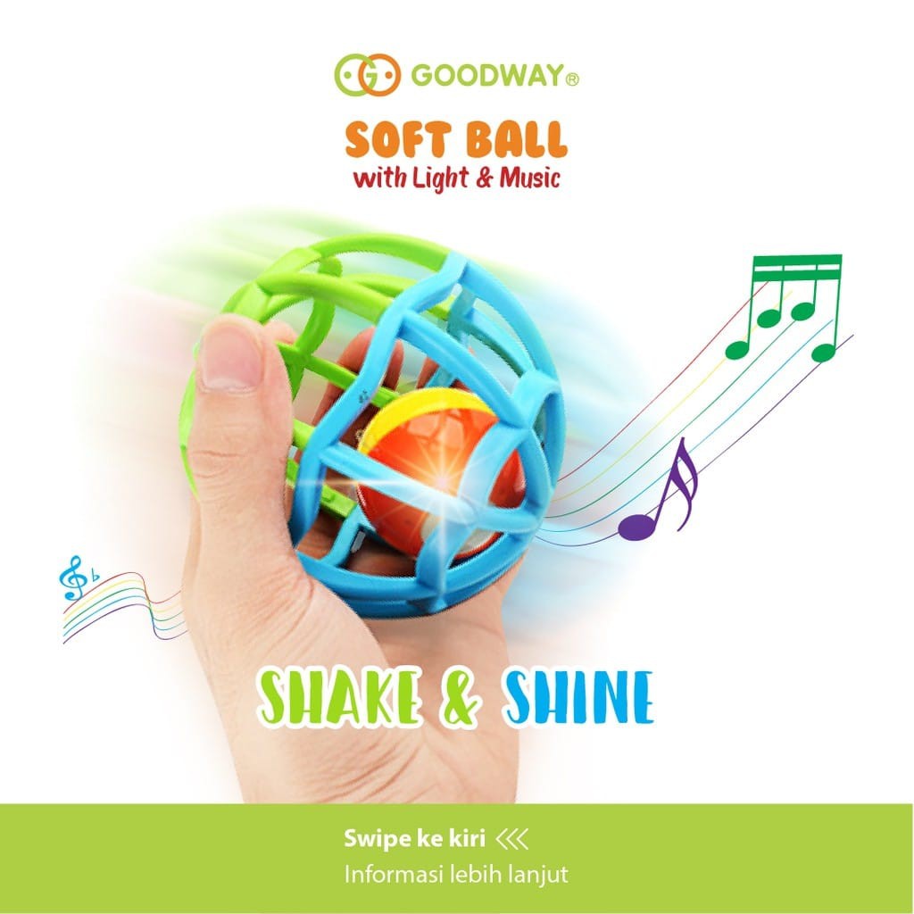 Goodway Ball With Light&amp;Music Mainan Anak - GWG106