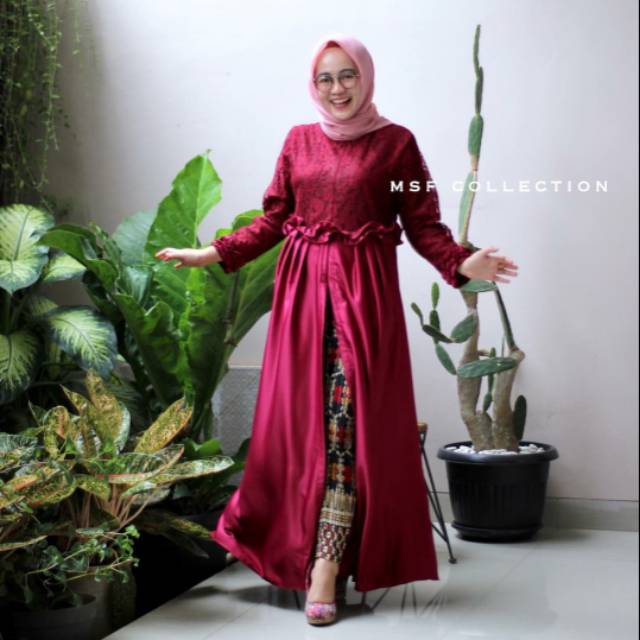 Baju kebaya brokat gamis