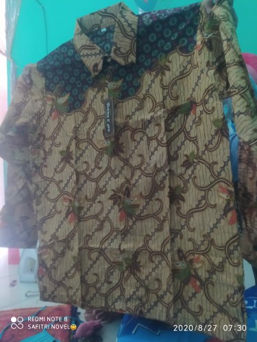 Kemeja Batik / Batik Pria Lengan Panjang Reguler Fit Modern Ori Baju Batik Pria M L Xl