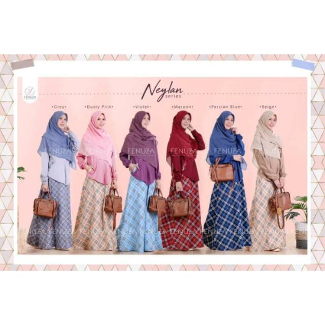 Gamis dress busui rasa setelan neylan toyobo mix katun jepang by fenuza