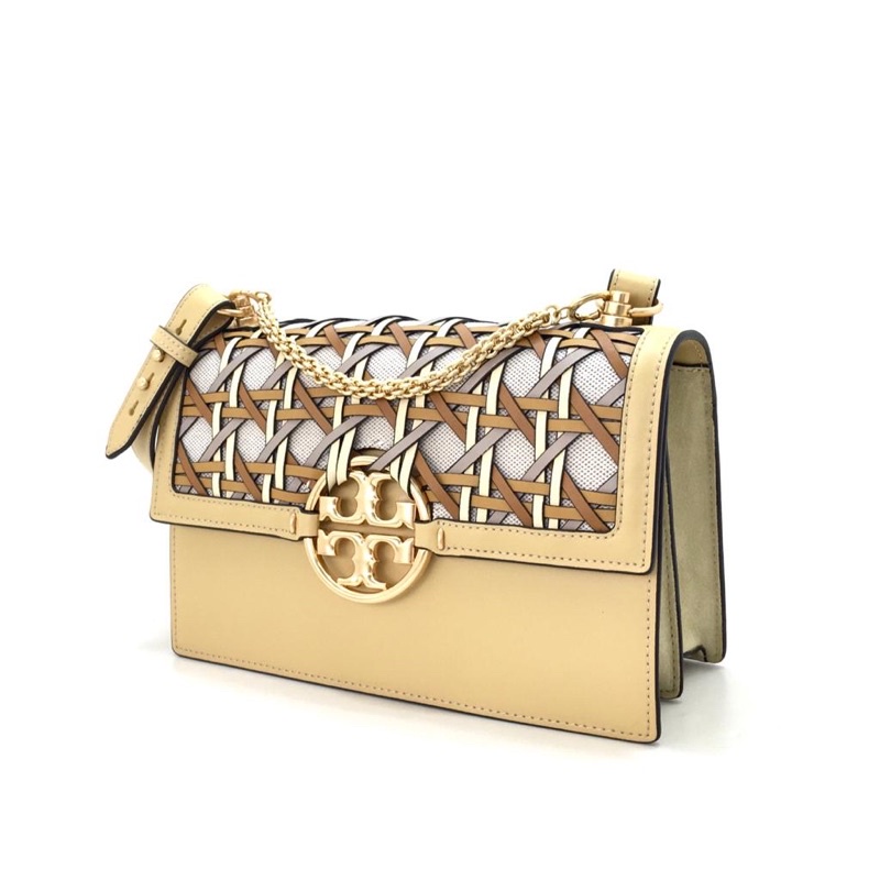 TB Miller Basket-Weave Shoulder Bag