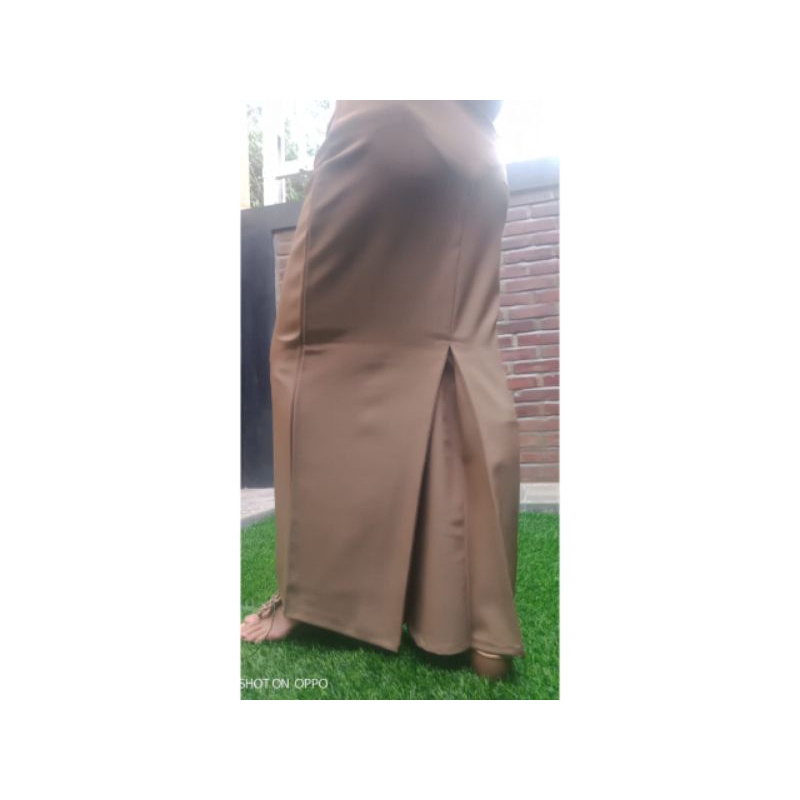 Rok panjang kerja wanita kantoran span-Coksu