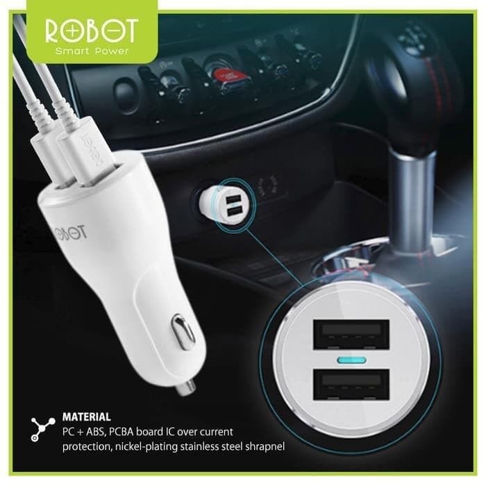 SAVER ROBOT RT-C05S CAR CHARGER CHARGER MOBIL