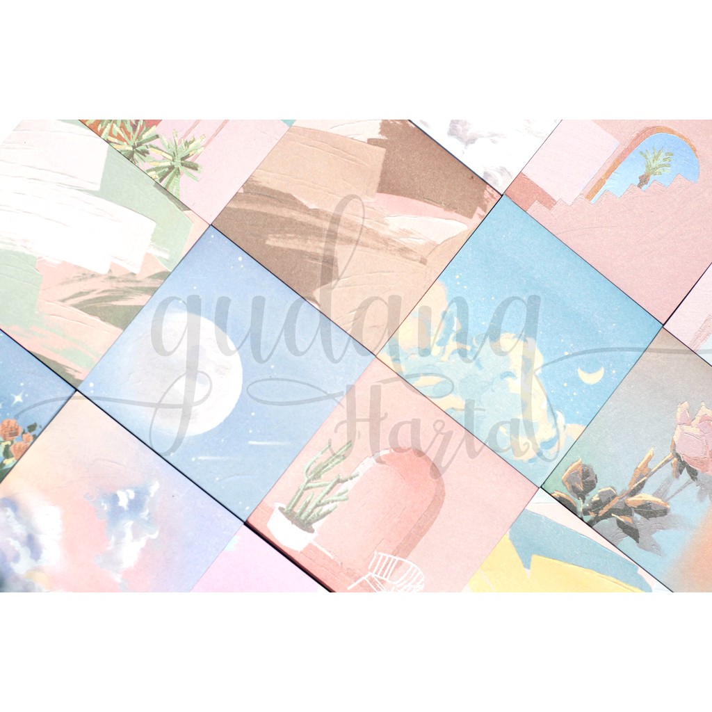 Sticky Notes Oil Painting Memo Lucu DIY Scrapbook GH 301274