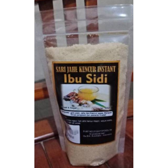 

Sari Jahe Kencur Instan Ibu Sidi Pouch 250gr Minuman Herbal