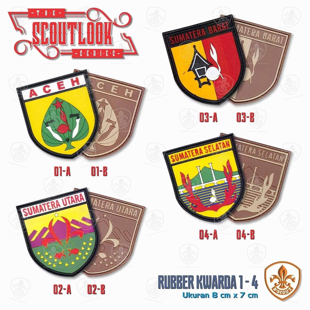 Bscout Scoutlook  Rubber Badge Kwarda Pramuka