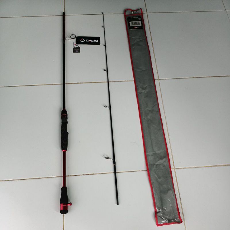 Joran pancing casting daido athena proseries type JS ring fuji carbon Solid 180 cm Spin Casting