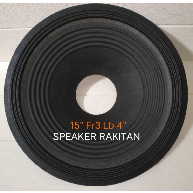 Daun Speaker 15 inch Lubang 4 inch garis import .2pcs