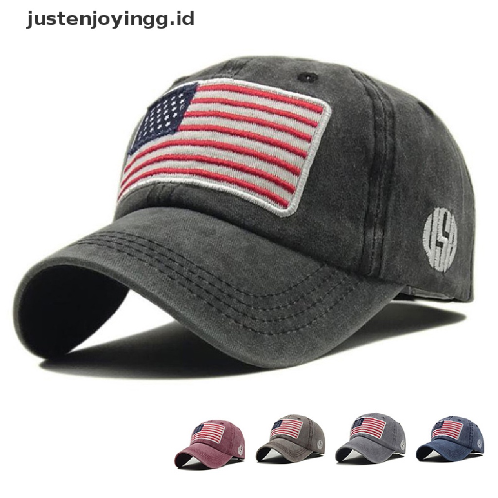 Topi Baseball Desain Bendera Amerika Serikat Gaya Militer Taktis Dapat Dilepas