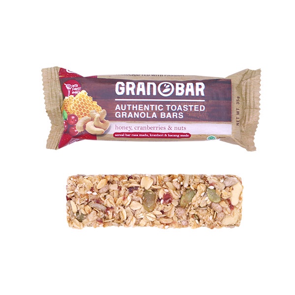 

Granobar Honey Cranberries & Nuts Bar 35Gr 16'S