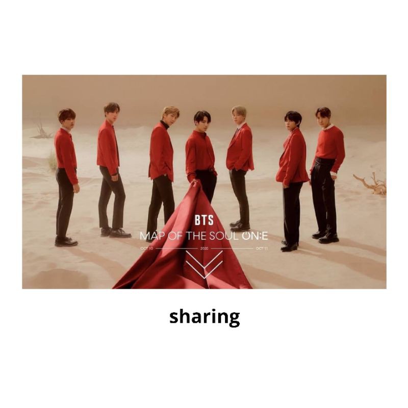 BTS MAP OF THE SOUL ONE ONLINE CONCERT LIVE SHARING