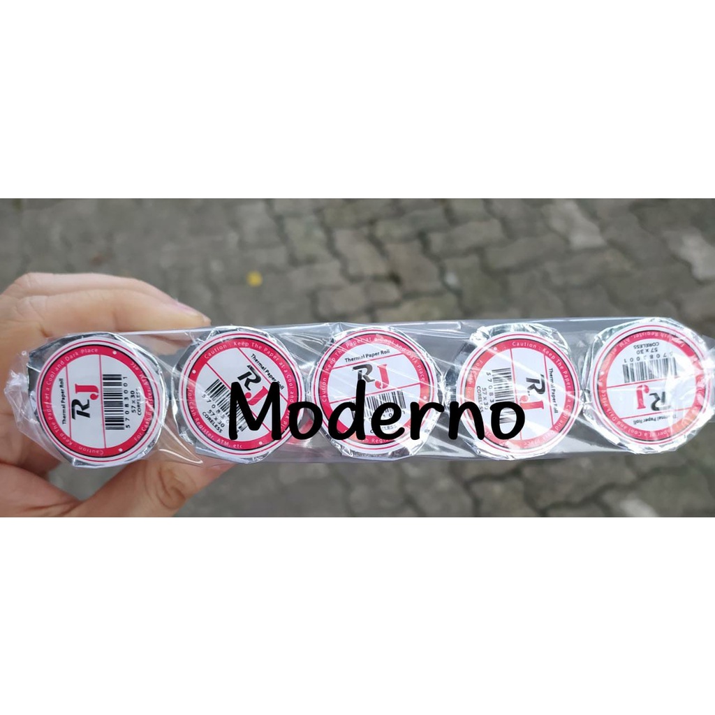 

Kertas Struk kasir thermal 57x30 isi 10 pcs