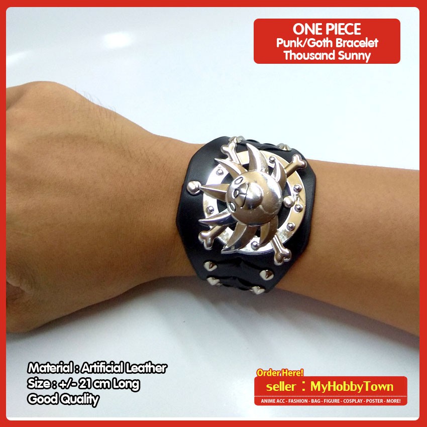 Gelang Anime Punk Gothic One Piece : Thousand Sunny