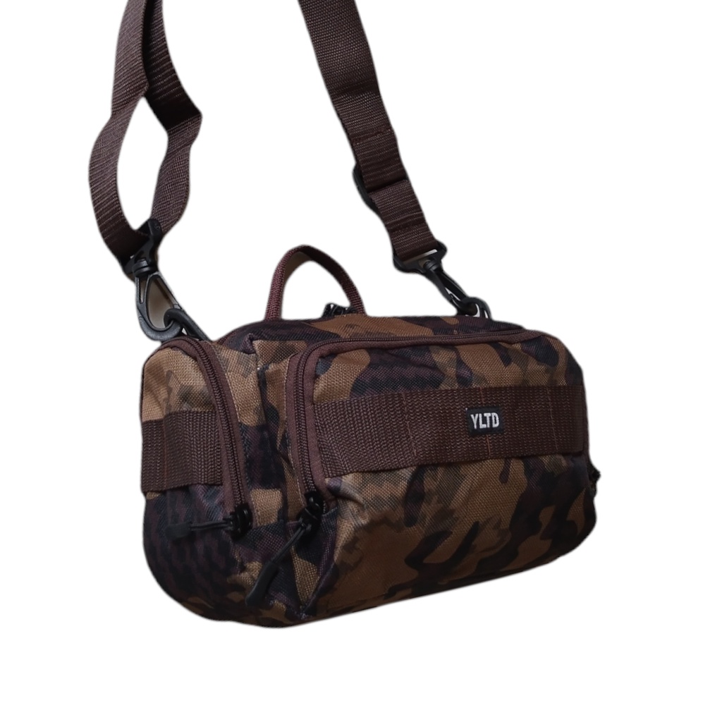 Rancis Jaya - Tas Selempang Pria Army / Tas Selempang Pria YLTD / Tas Tactical Bahan Motif Army