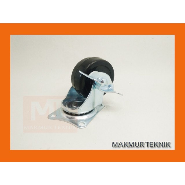 Roda Caster Roda Troli 2 inch Karet