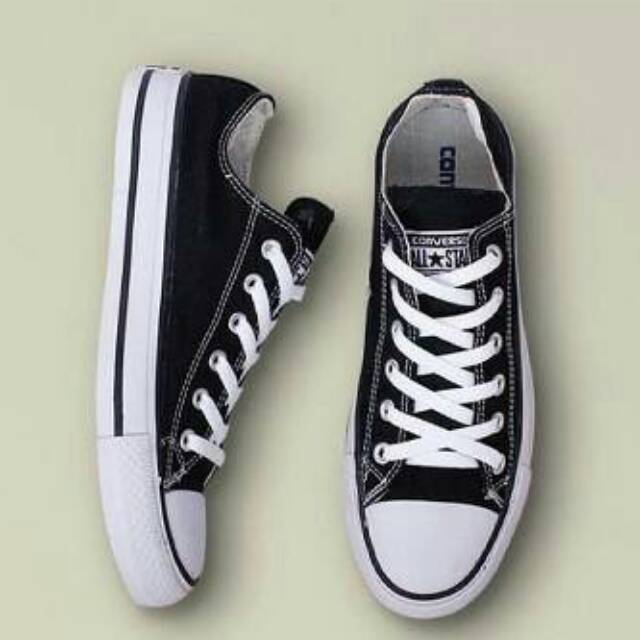 Sepatu Converse Allstar Black White Sepatu Cewek cowok murah Couple Murah Sekolah kado Kuliah Kerja