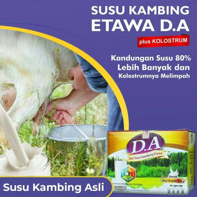 

[COD] Susu kambing etawa D.A plus kolostrum 10 sachet [COD]