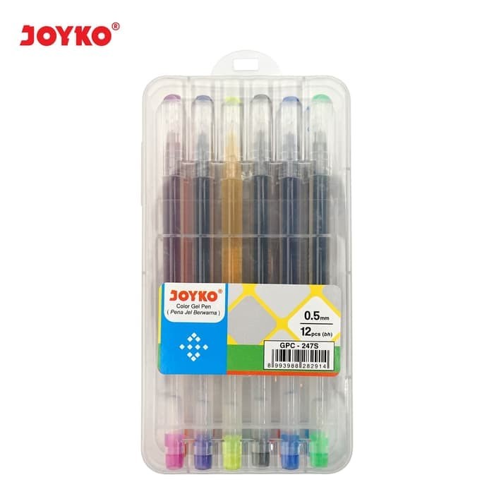 

Promo Bulan Ini Color Gel Pen / Pulepen / Pena Joyko Gpc-247S / 12 Warna / 0.5 Mm Diskon