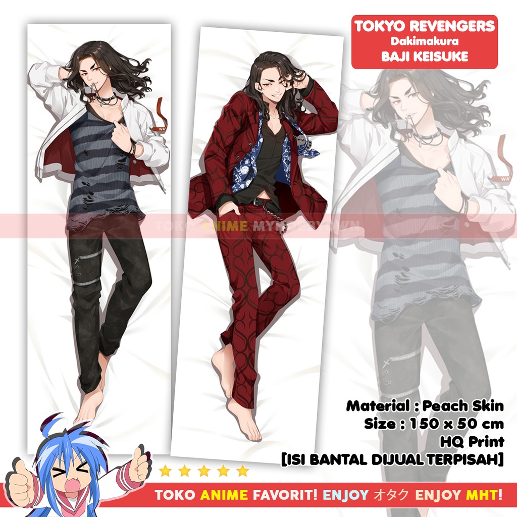 Sarung Bantal Anime Dakimakura Tokyo Revengers : Baji Keisuke