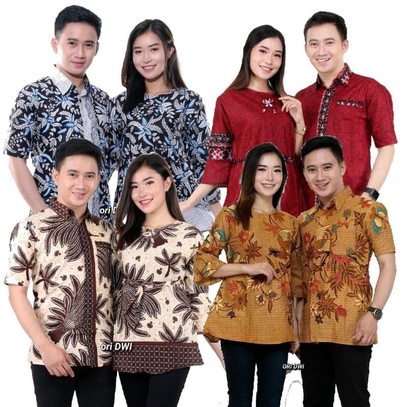 couple batik, atasan wanita, atasan pria