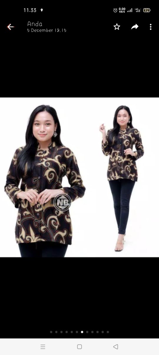 Baju Batik Atasan Blouse Wanita Baju Kantor Bisa Cod Banyak Pilihan Motif.batik Pekalongan Nusantara