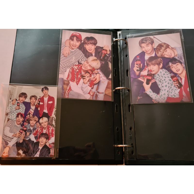 BTS - postcard dan photo group coca cola