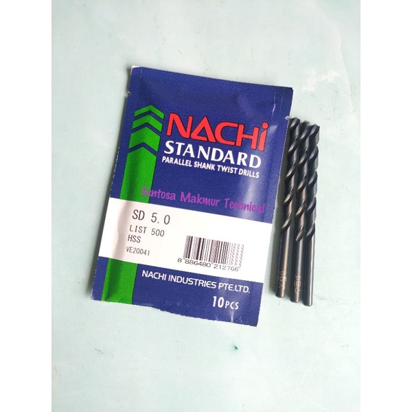 NACHI 5 MM Mata Bor Besi Drill Bit HSS 5MM