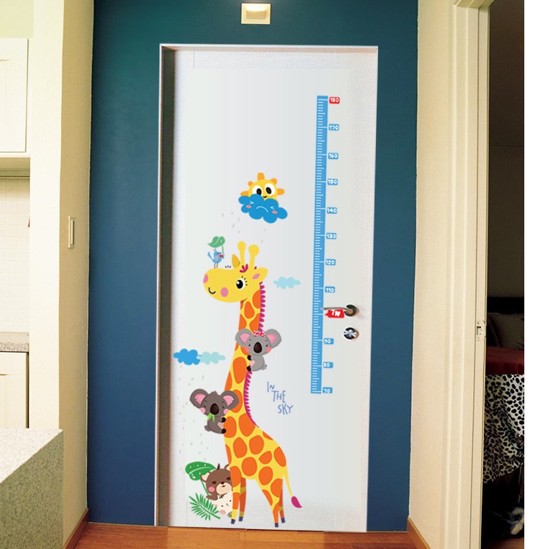 RELIZA WALL STICKER TINGGI BADAN JERAPAH GROW UP ANIMAL SK9002 STIKER DINDING