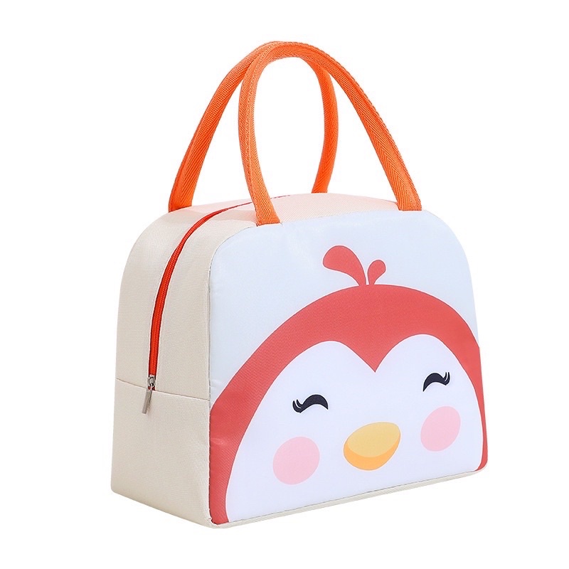 TAS BEKAL BENTO LUCU KARTUN KARAKTER TAS KOTAK MAKAN SIANG LUNCH BAG FOIL DALAM AWET PANAS DINGIN