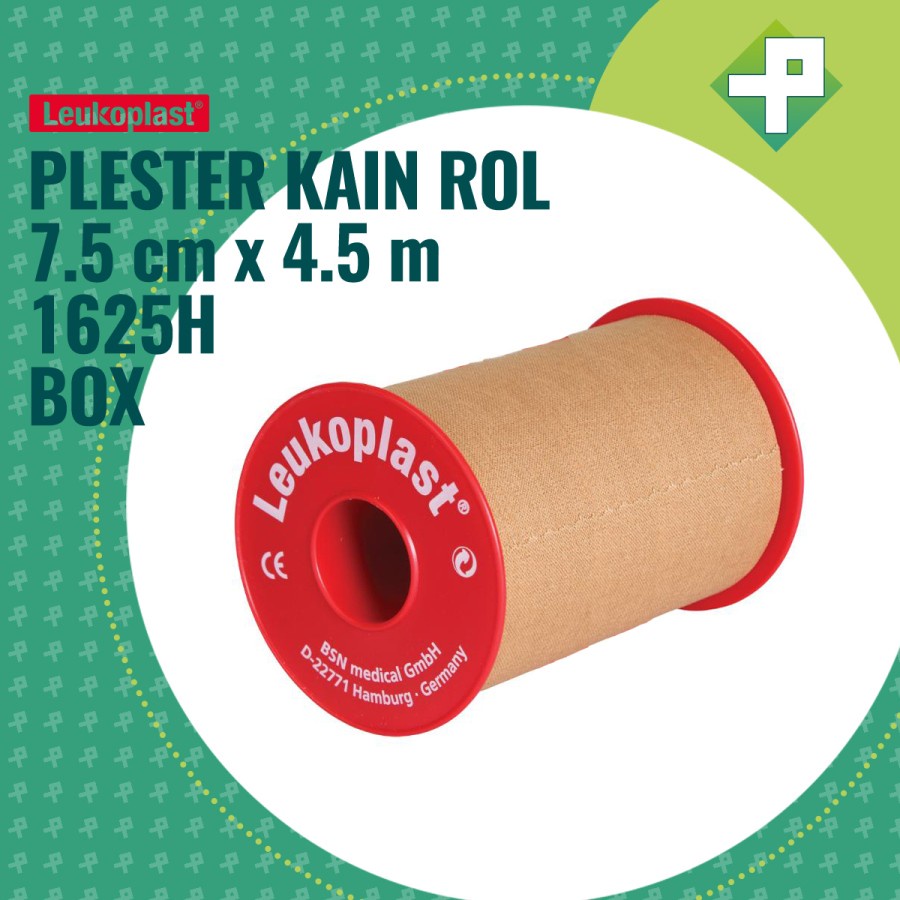 Leukoplast 7,5cm x 4,5m 1625H / Plester Kain Rol Leukoplast isi 10'S