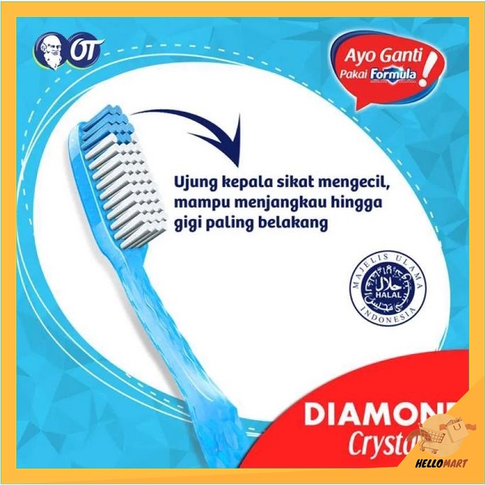 ORIGINAL Formula Sikat Gigi Diamond Medium / Formula Toothbrush / HELLOMARTID