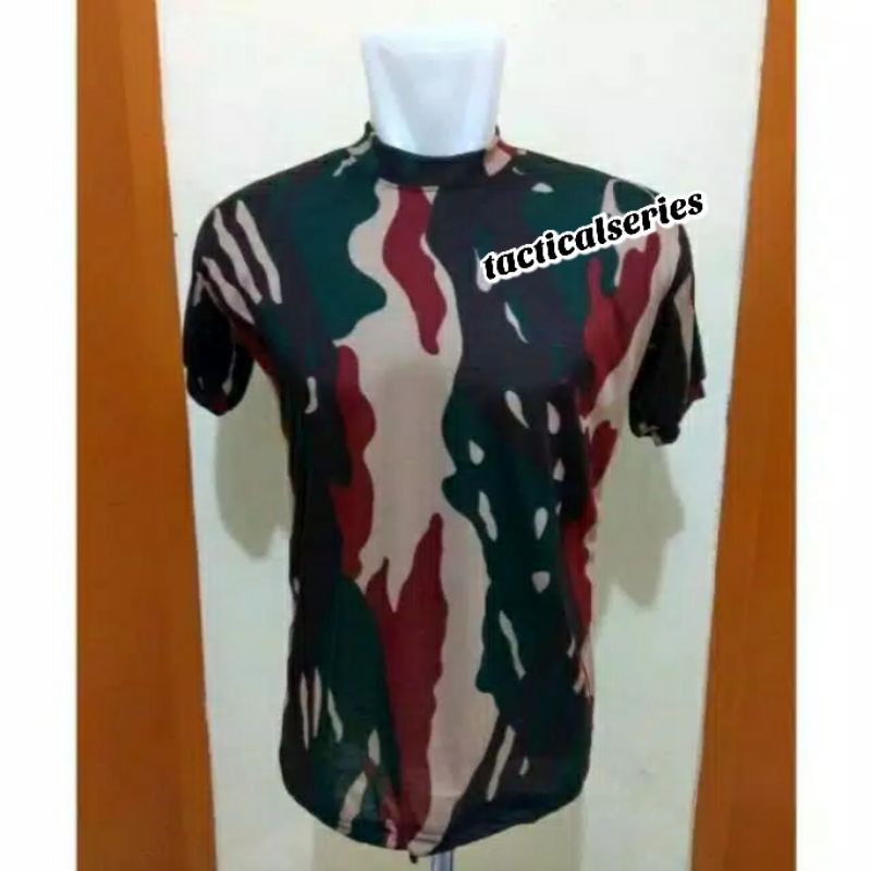 KAOS PENDEK LORENG KOPASUS / KAOS PDL / KAOS ARMY