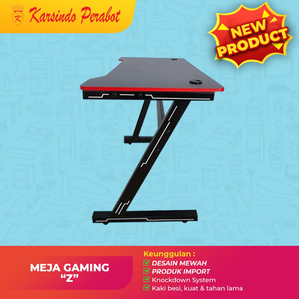 Meja Gaming Kaki Z