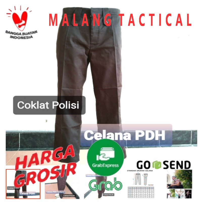 Celana PDH Satpam Terbaru / Celana Satpam Terbaru / Celana PDH PDL SUS Security /warna COKLAT POLISI