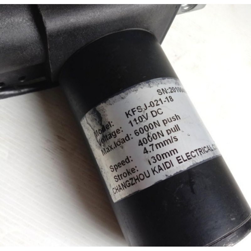 Linier Actuator 110V Dc Stroke 130Mm Model KFSJ-021-18